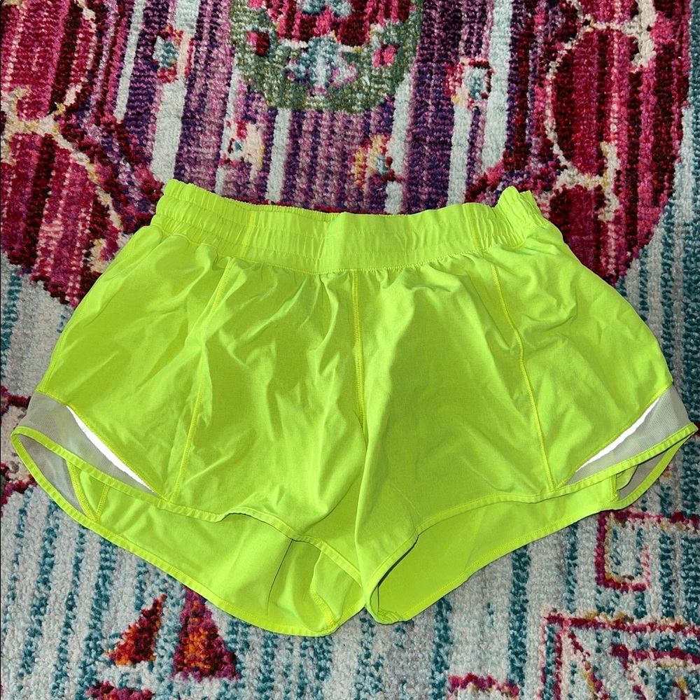 Electric Yellow Lululemon Hotty Hot Short
